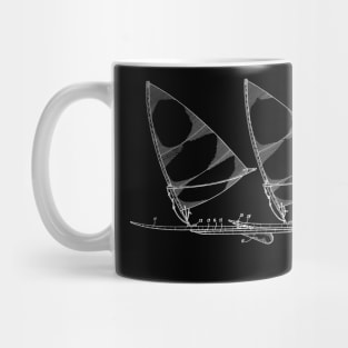 Wind Surf Board Vintage Patent Drawing Mug